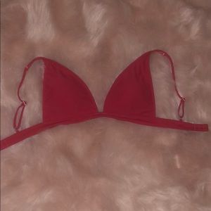 Red Abercrombie and Fitch bikini top